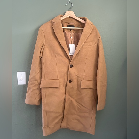 Quince Men's Camel Trench Coat